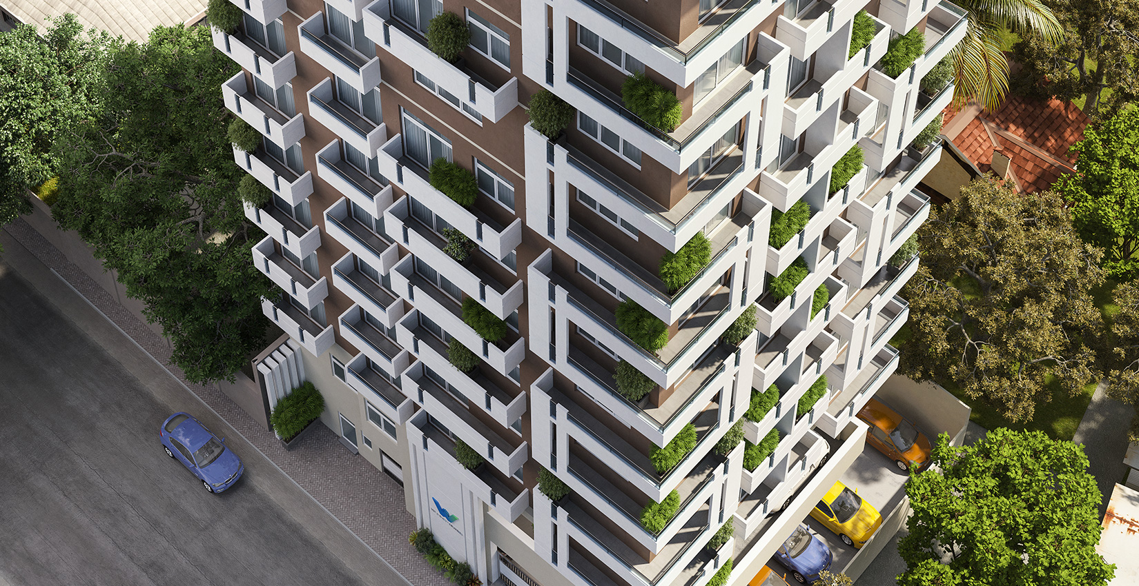 Modern apartment construction